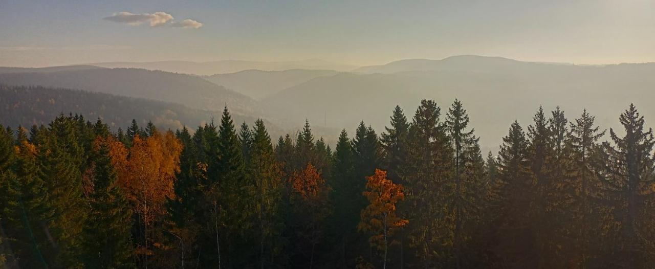 Rodinny "Hotel U Mustku" Desná Buitenkant foto