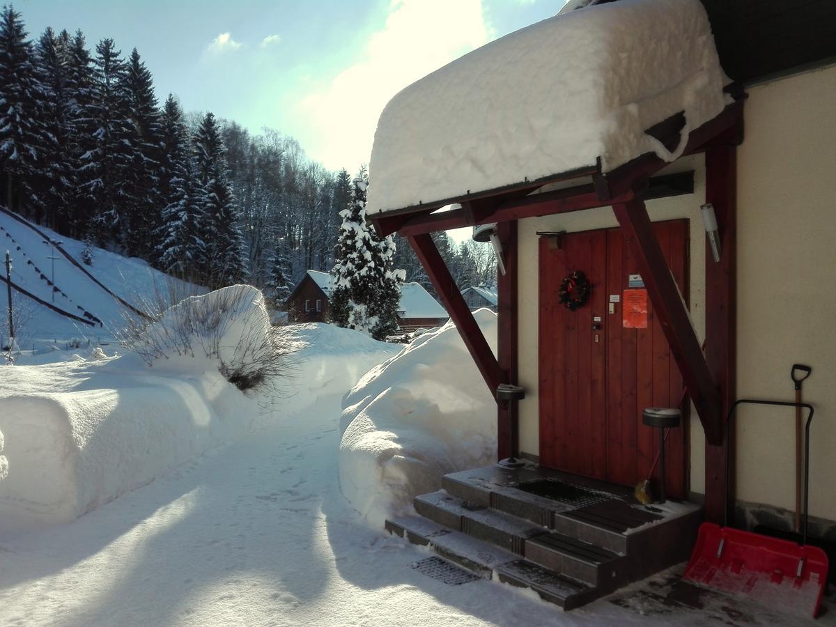 Rodinny "Hotel U Mustku" Desná Buitenkant foto