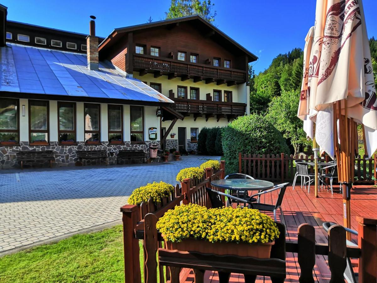 Rodinny "Hotel U Mustku" Desná Buitenkant foto